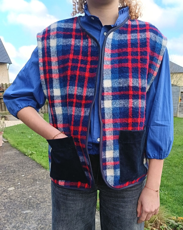 Gilet sans manche couverture 