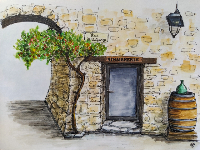 Carte magnet "Vinaigrerie Les Matelles", 10x15cm