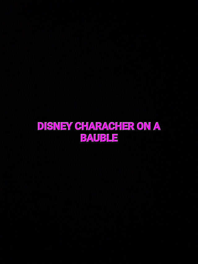 CUSTOM MADE DISNEY CHARACTER Custom Decorated &amp; Designed On 50ml Re-Fill Bauble PRE-ORDER