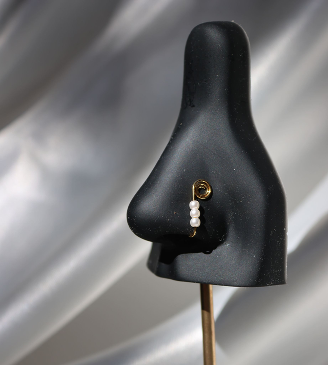 Faux piercing de nez Triya doré