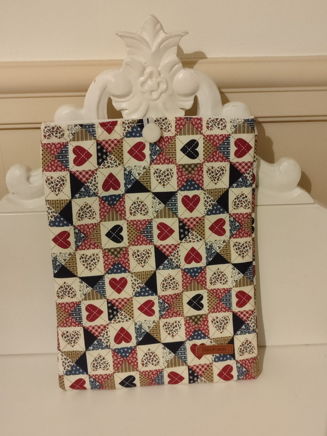 Travel Book Cover 'Quilt Hearts'