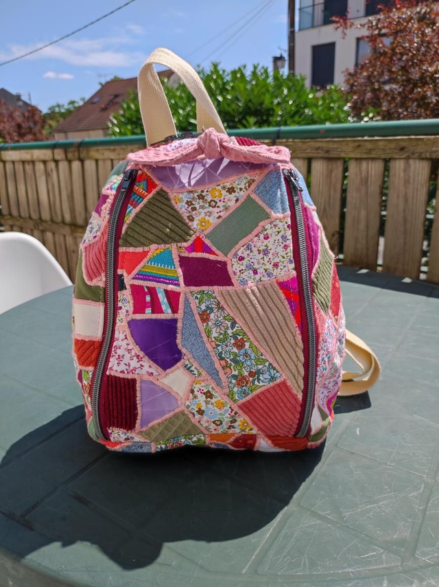 Sac à dos patchwork 