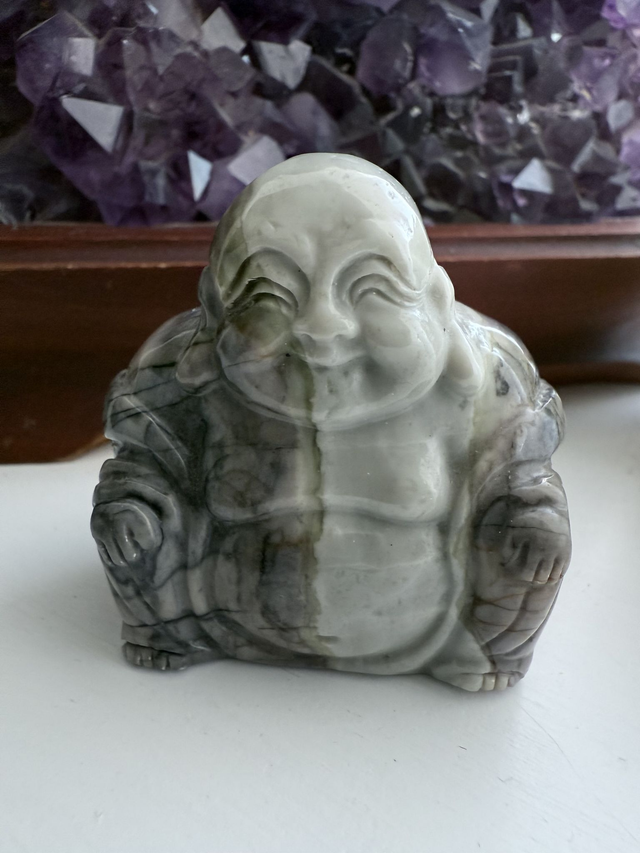 Picasso Jasper Crystal Buddha