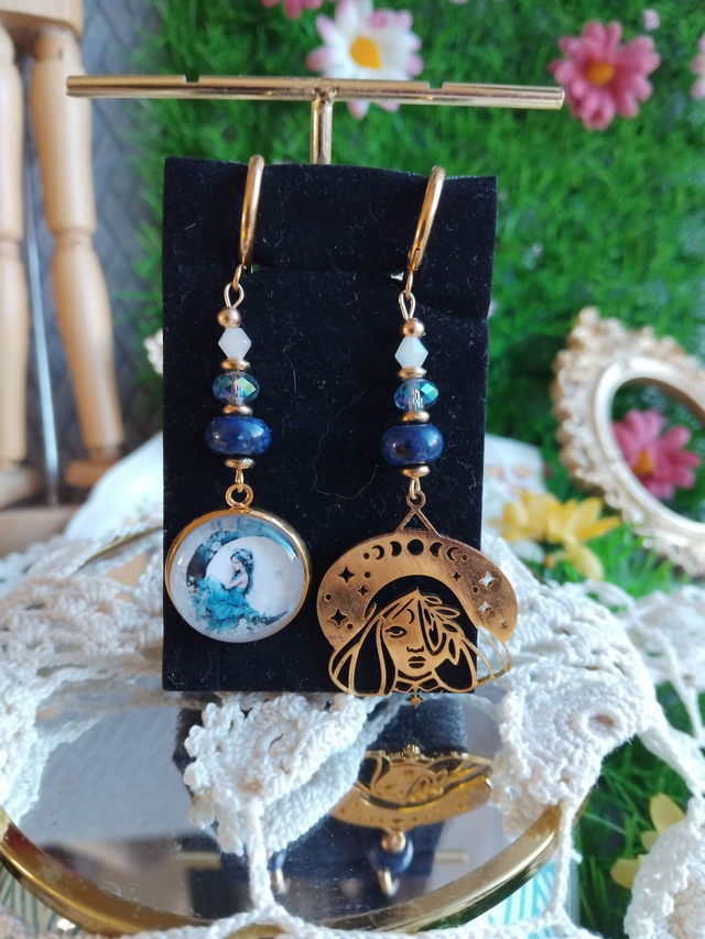 boucles d'oreilles fée