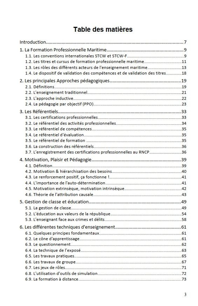 Guide pédagogique à l'intention des Formateurs maritimes