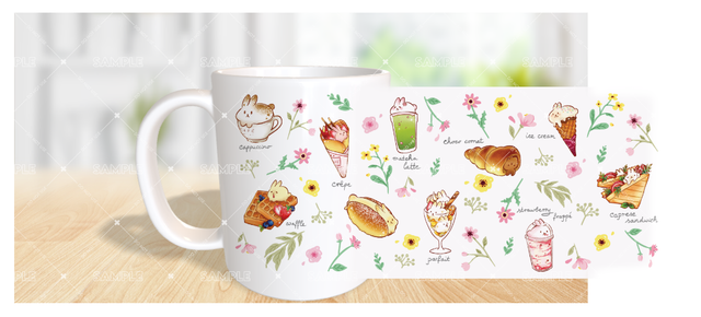 CupBunCcino mug floral version