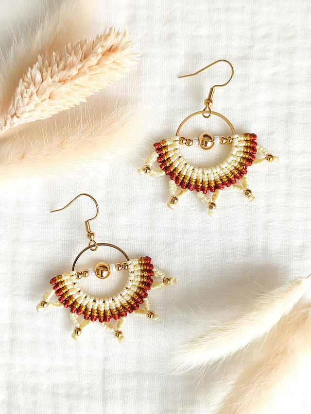 Boucles d'oreilles "KEMI" - Doré