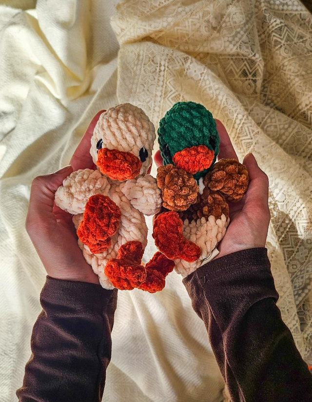 Doudou canard crochet bébé – Les jolis p’tits canards (bébés) | Mes Sucrettes