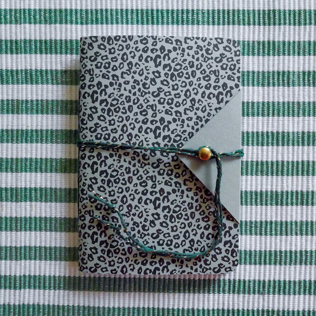 Carnet de poche A6 - motif léopard