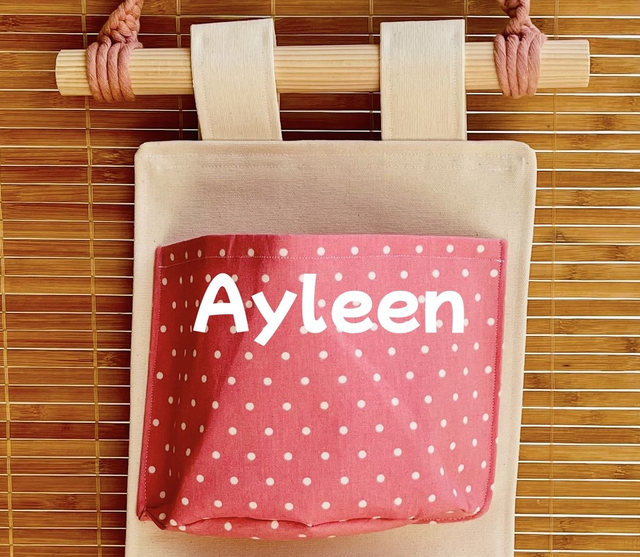 Hänge-Organizer "Polka Dots" personalisiert