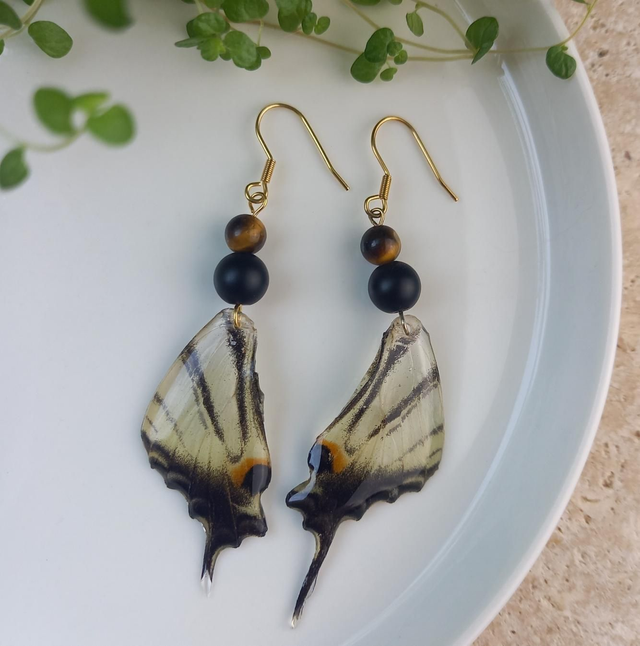 Boucles d'oreilles ∙ doré ∙ Natur'ala doré Oeil de tigre