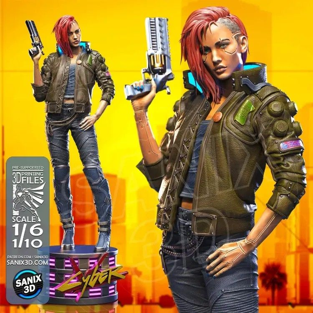 STATUE CYBERPUNK 2077 LADY série gaming