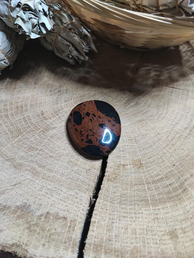 Galet Obsidienne Acajou 3