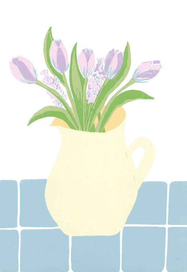 A3 Yellow Tulips print