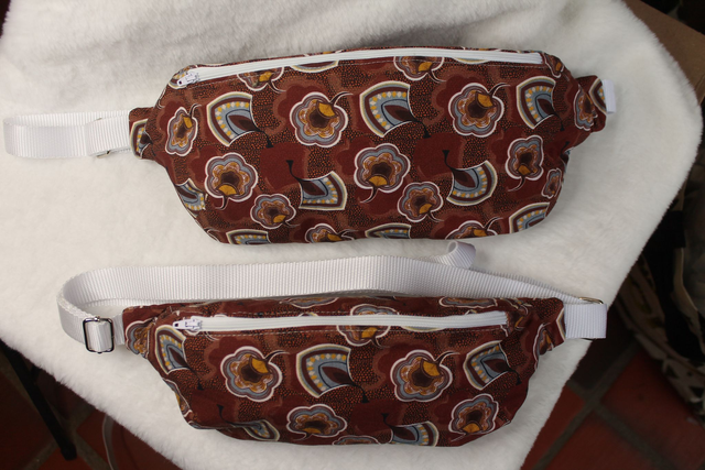 Sac banane Eventail marron