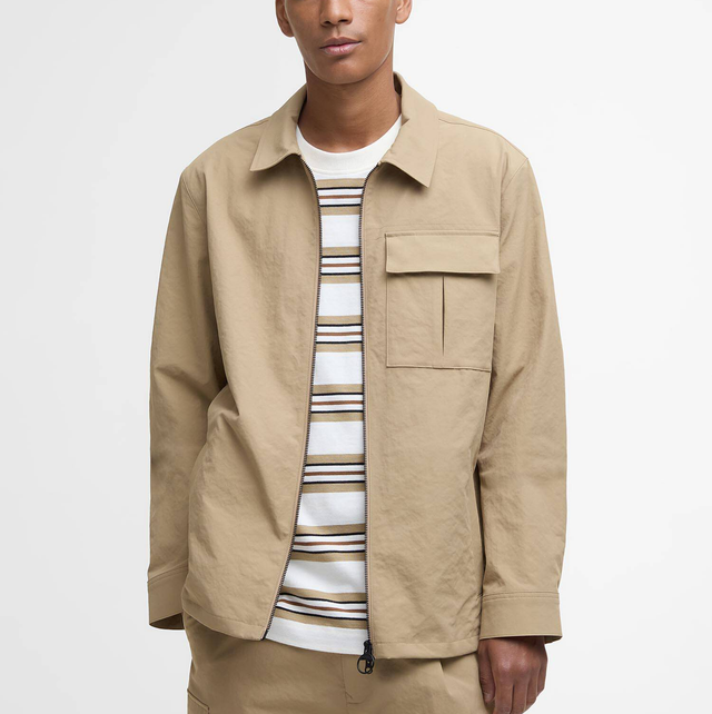 Barbour Bellman Textured Overshirt Trench 