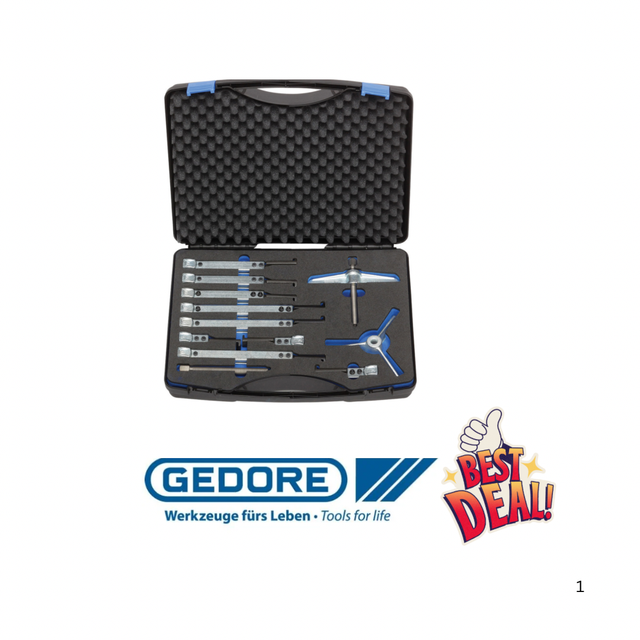 1.07/K ABZIEHER-SET mit 9 Haken, 13-teilig