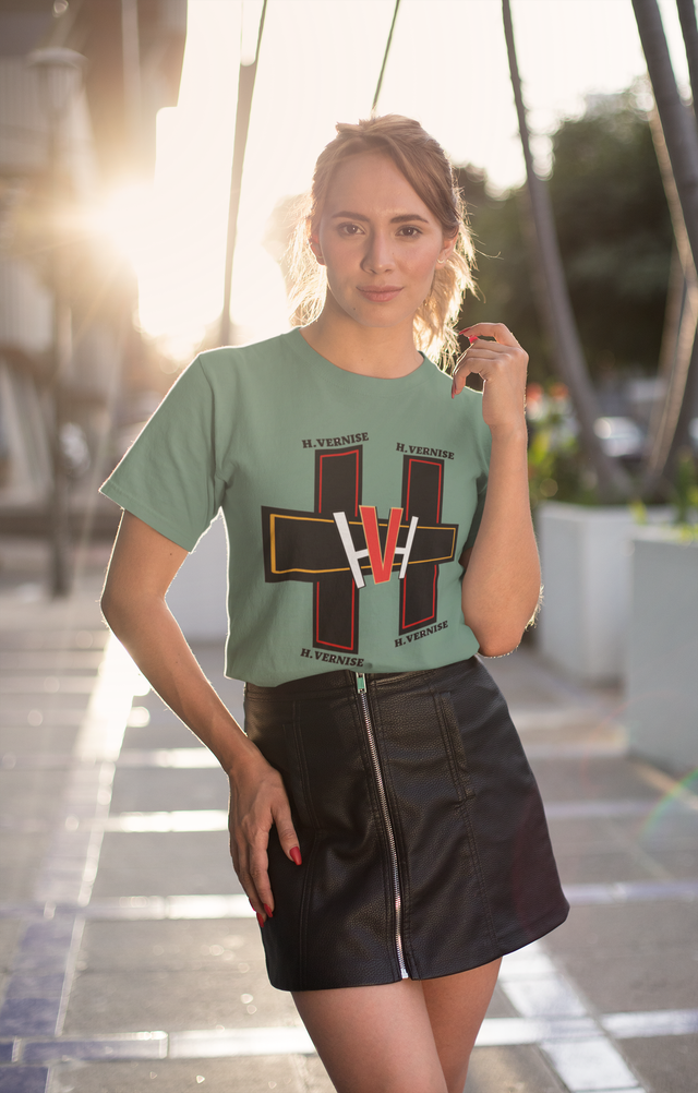 Q. c.6- T-shirt unisexe - Logo H