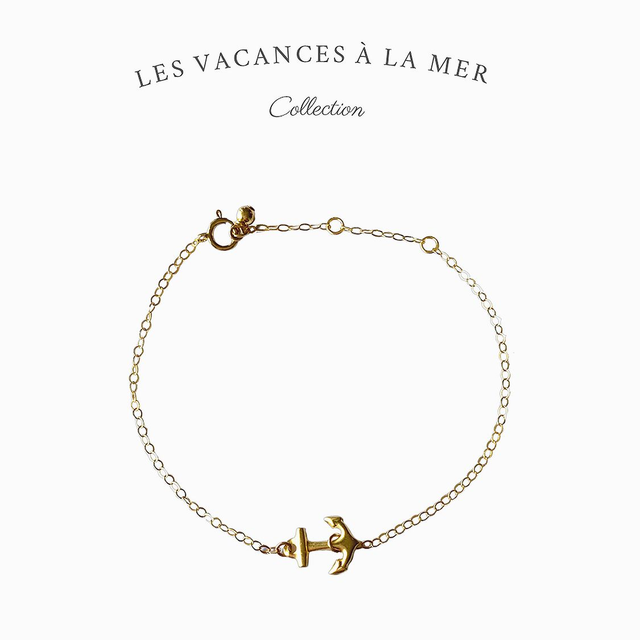 Bracelet en gold filled - Les vacances à la mer