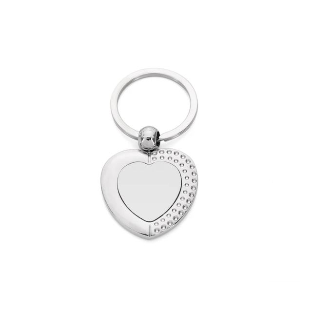 Love heart Metal Keyring