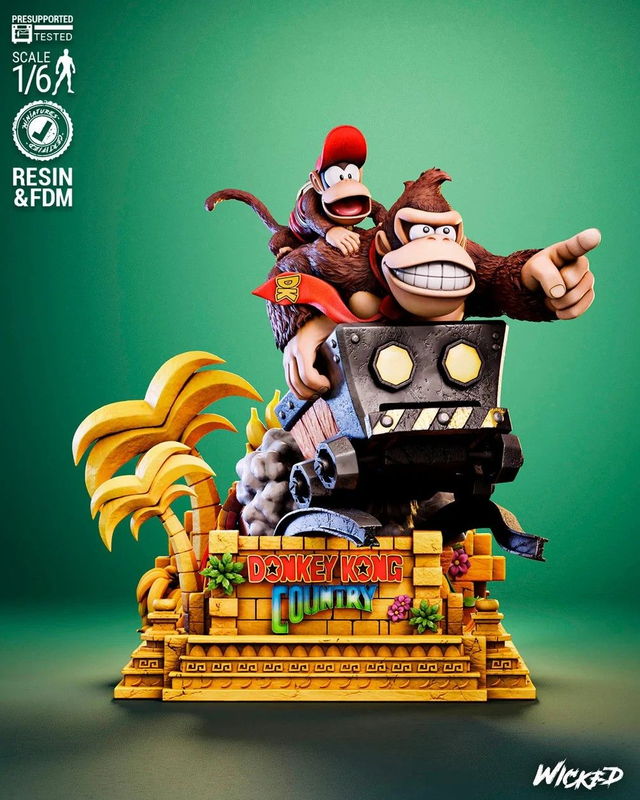 DIORAMA DONKEY KONG COUNTRY  série gaming