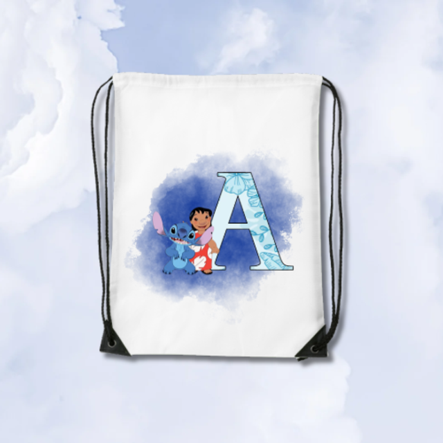 Sac Cordon Lilo et Stitch Lettre