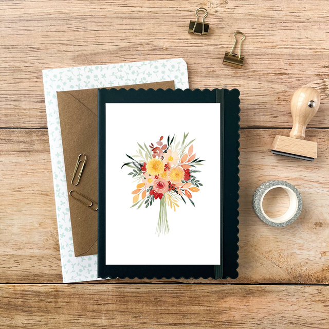 Carte postale Pulsion créative - Bouquet automnal