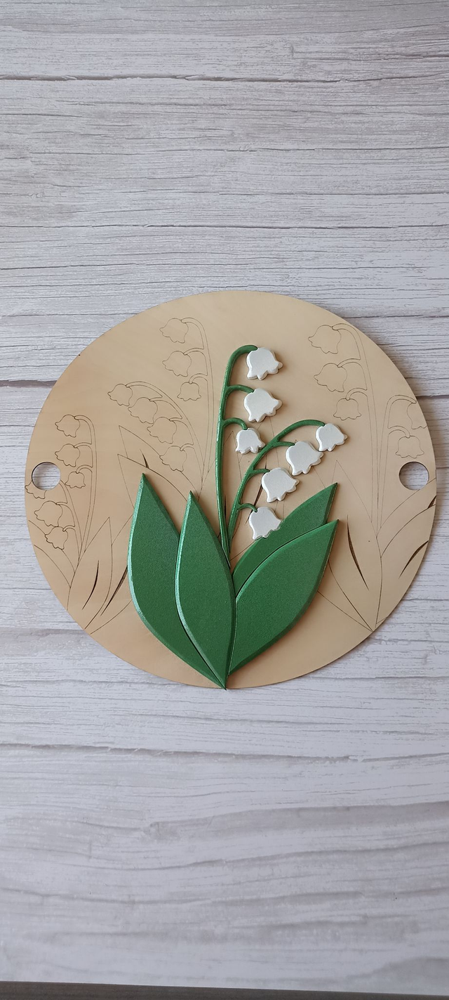 Décor MUGUET - pour Message de Classe Personnalisé