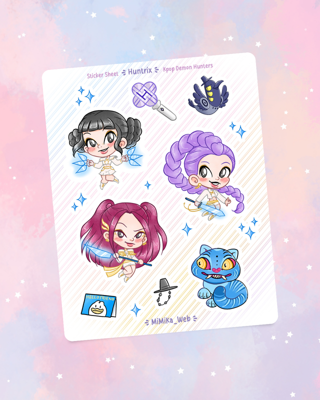 Planche de stickers "Huntr/x"
