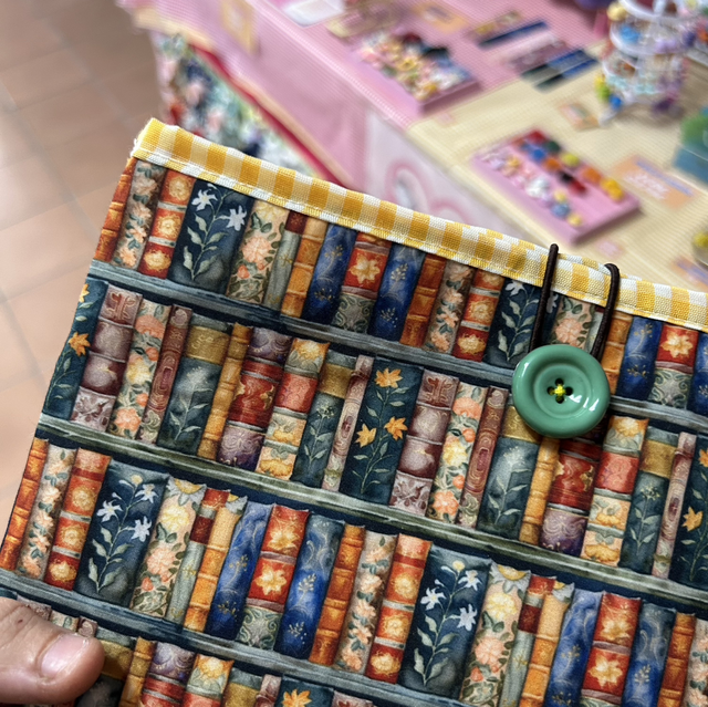 Funda de libro acolchada Biblioteca