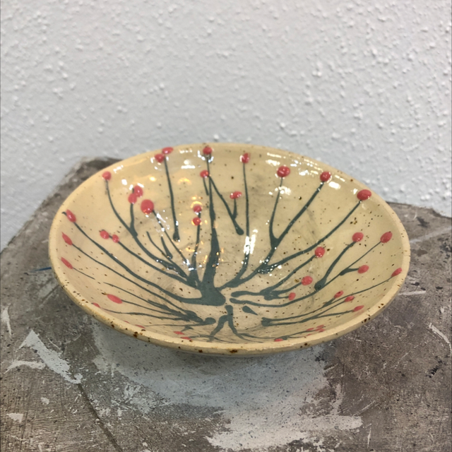 “Valmue” skål Ø13 af Inge Stendys 