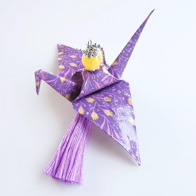 Grue de rétroviseur violette 