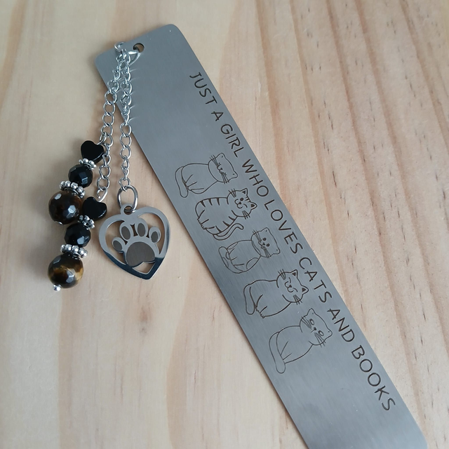 Boekenlegger met Tijgeroog, Onyx & Agaat (4.052)