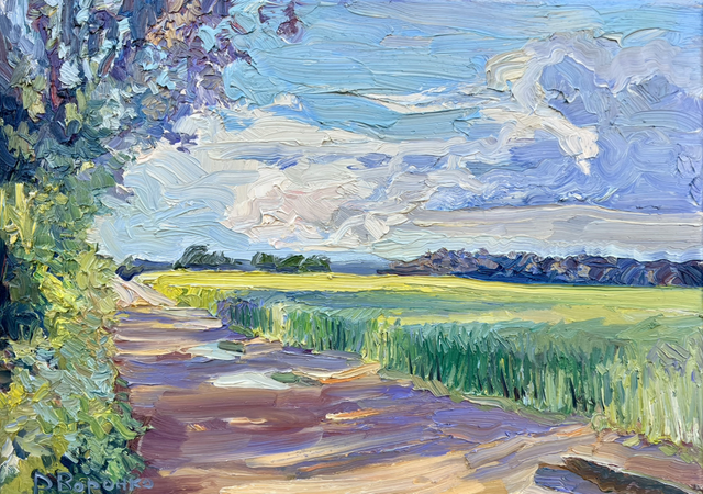 „Blauer Himmel“ – Öl auf Leinwand, 50 × 70 cm | 2024