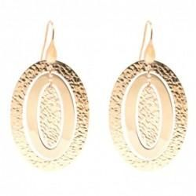 Orecchini donna in bronzo ovali