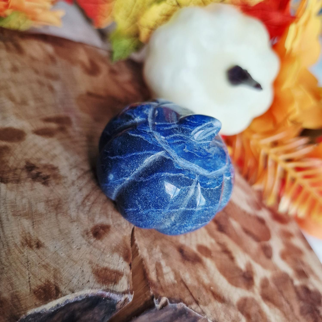 Blue Aventurine pumpkin 