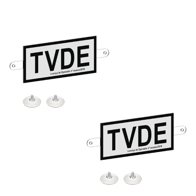 Dístico TVDE (PACK de 2)