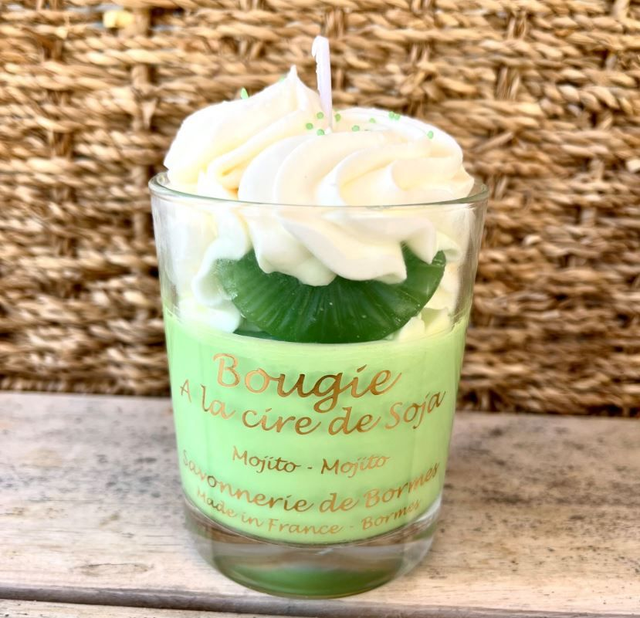 Bougie Pâtissière Chantilly 190gr - Savonnerie de Bormes