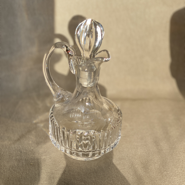 Karaffe  Kristall mit Henkel 