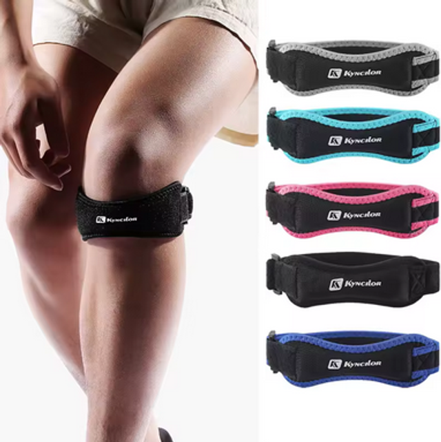 Attelle de genou réglable noir/gris