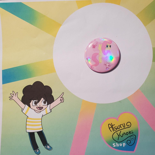 Fluttershy / Rainbow Badges / Serie 10 / My Little Pony / (Design by Atsuru_Yunoki (me) )