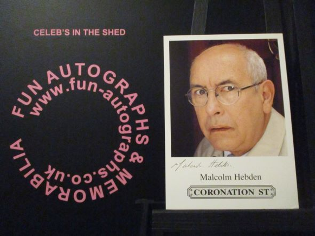 Malcolm Hebden (Norris Cole) Original Coronation Street Pre-Print Cast Card (SEE PIC)