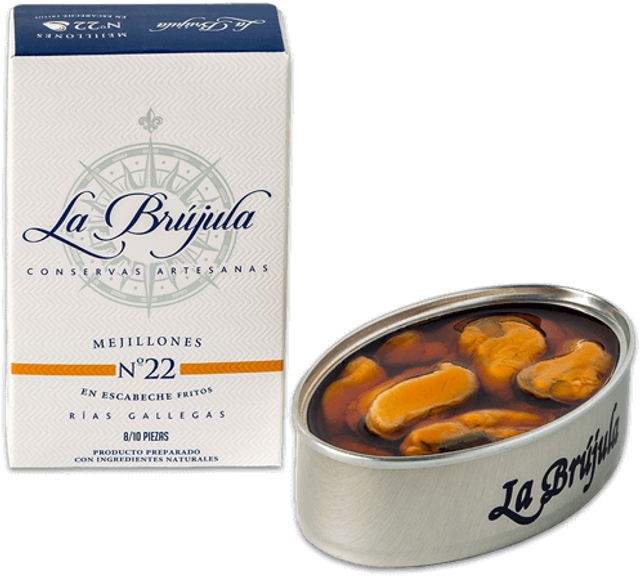 Mejillones en escabeche la Brújula Galicia