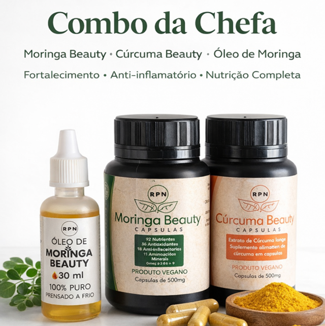 Combo da Chefa da Moringa Beauty | Saúde, Imunidade e Bem-Estar Natural