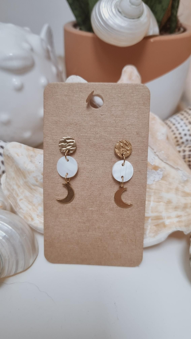 Boucles d’oreilles lune 