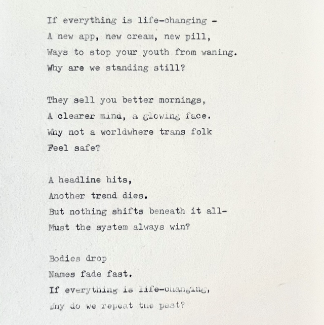 Daily Poem No. 1
