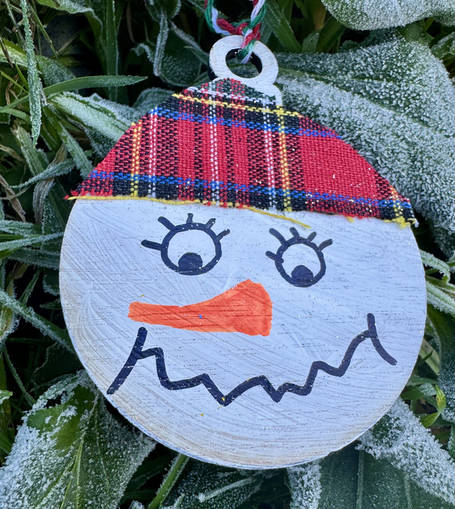 Snow Man Bauble
