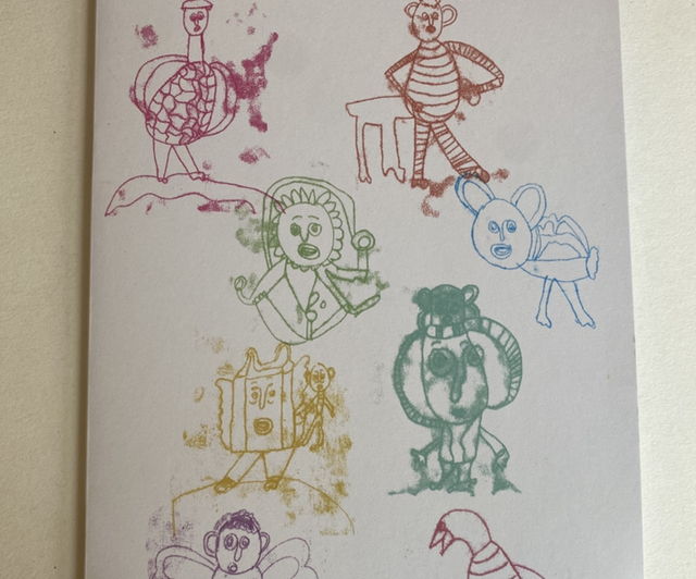 Notebook - ‘creatures’ A5 plain pages, cover artwork by Peter