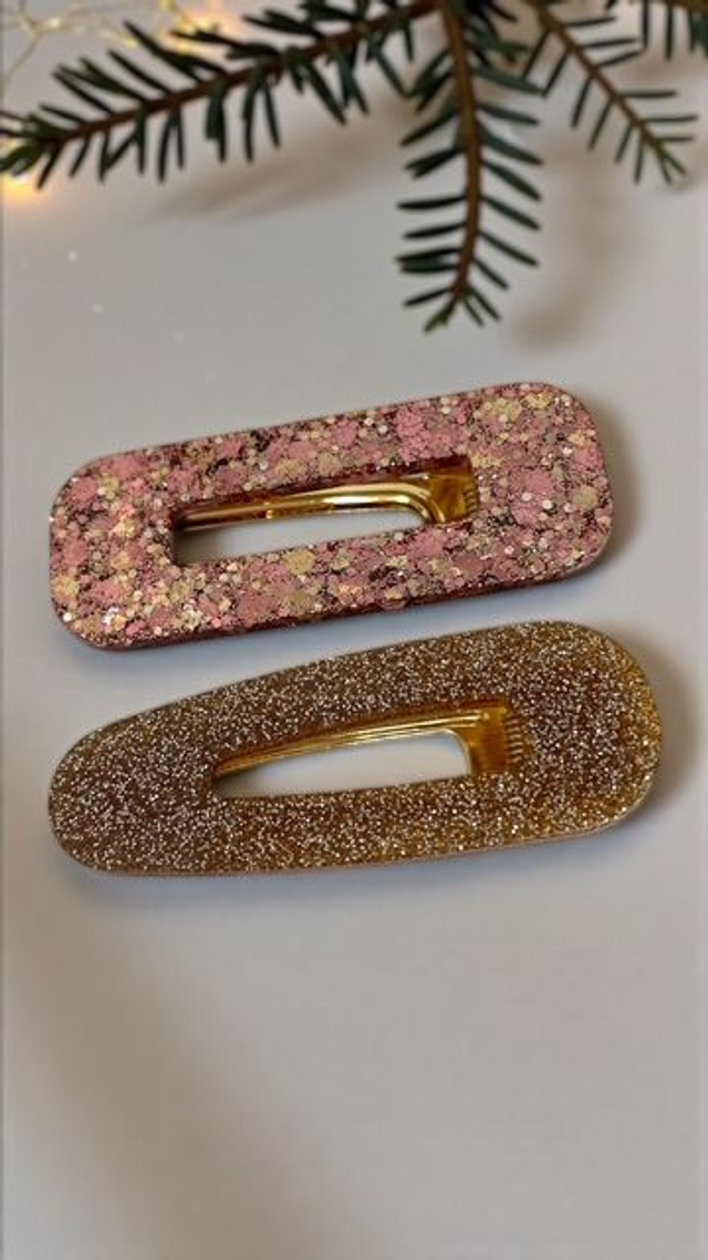 Duo de barrettes Eclat Rosé