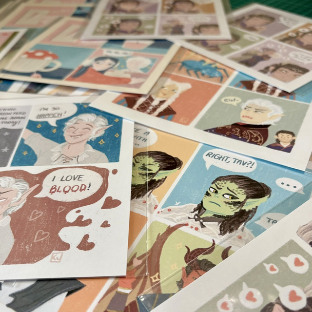 BG3 short comic collection - digital print